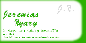 jeremias nyary business card
